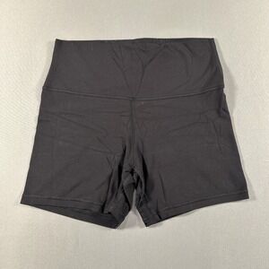 Lululemon Shorts Womens 10 Black High Rise 4 Inseam Biker Athletic Yoga Gym